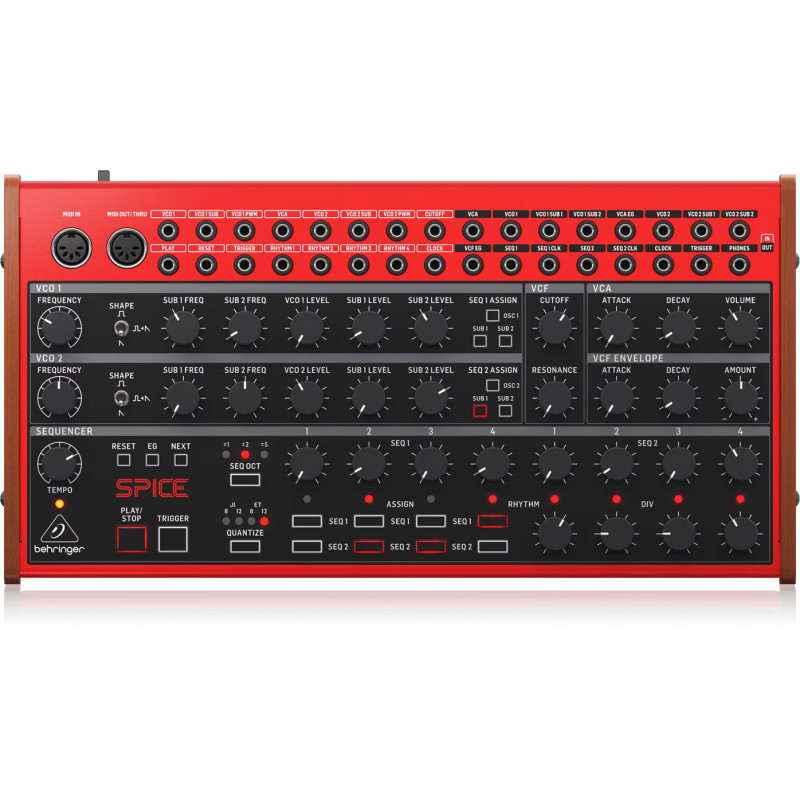 Behringer SPICE – analogový semi‑modulární syntezátor